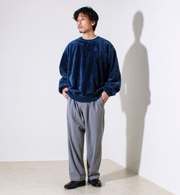 GLOSTER「【とろける暖かさ】パイナップルフリースクルーネックスウェット」|スウェット・ジャージ|