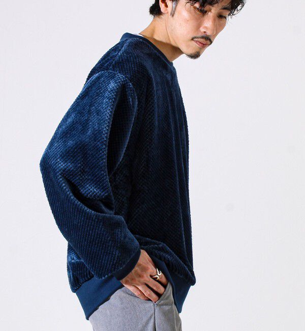 GLOSTER「【とろける暖かさ】パイナップルフリースクルーネックスウェット」|スウェット・ジャージ|