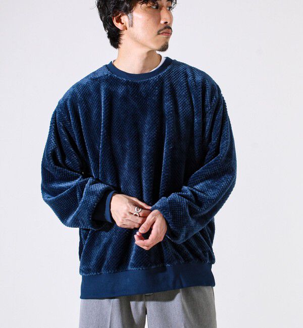 GLOSTER「【とろける暖かさ】パイナップルフリースクルーネックスウェット」|スウェット・ジャージ|