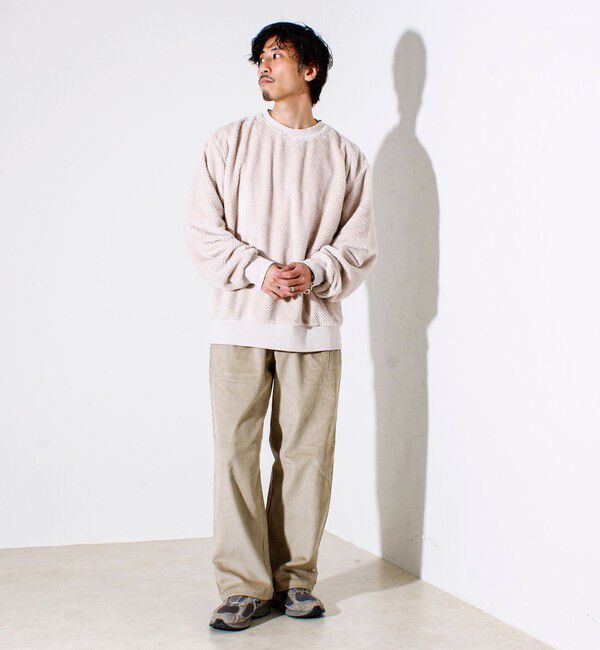 GLOSTER「【とろける暖かさ】パイナップルフリースクルーネックスウェット」|スウェット・ジャージ|