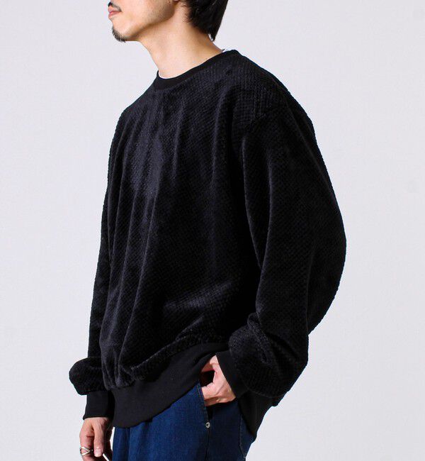 GLOSTER「【とろける暖かさ】パイナップルフリースクルーネックスウェット」|スウェット・ジャージ|