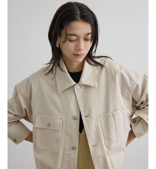 SALON adam et rope'「【WEB限定】ブロークンツイルカバーオール」|その他|ベージュ系(29)