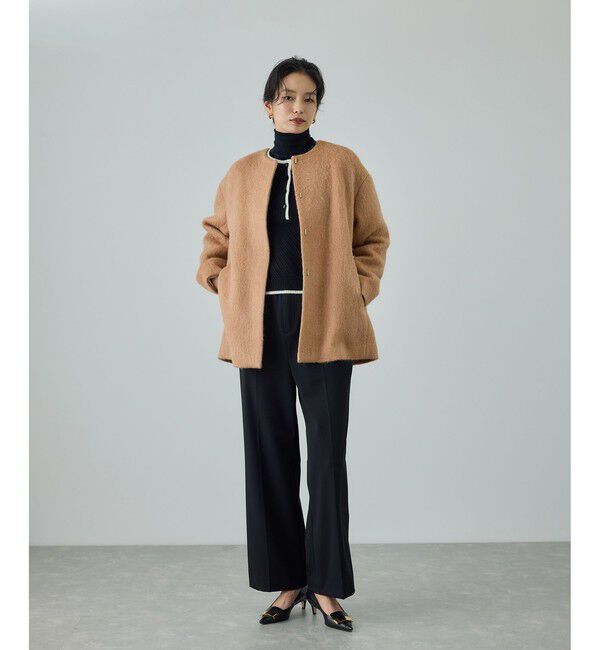 ROPE「ウールモヘヤノーカラーミドル丈コート」|その他|