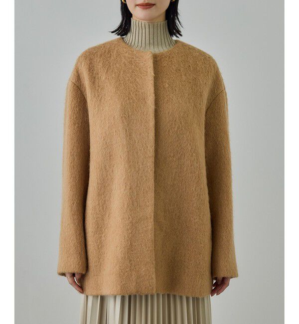 ROPE「ウールモヘヤノーカラーミドル丈コート」|その他|