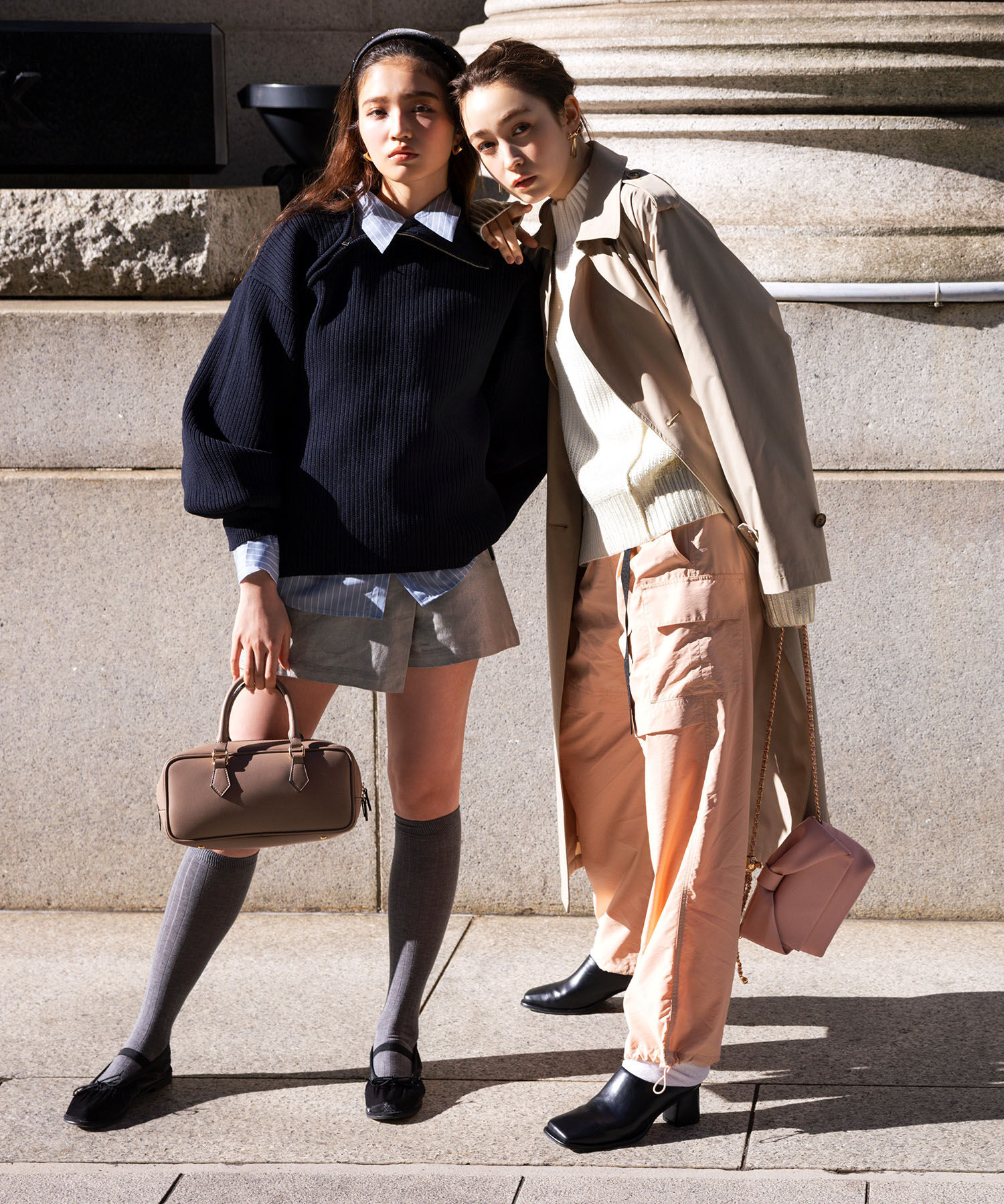 VIS「アシメファスナーニット」|ニット・セーター|