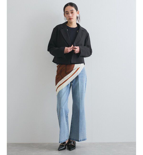 VIS「【洗える】ダブルショートジャケット」|テーラードジャケット|