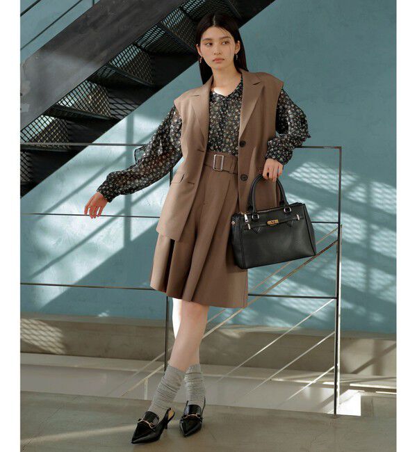 VIS「【前後2WAY】ラッフルフリルブラウス」|シャツ・ブラウス|