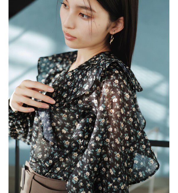 VIS「【前後2WAY】ラッフルフリルブラウス」|シャツ・ブラウス|