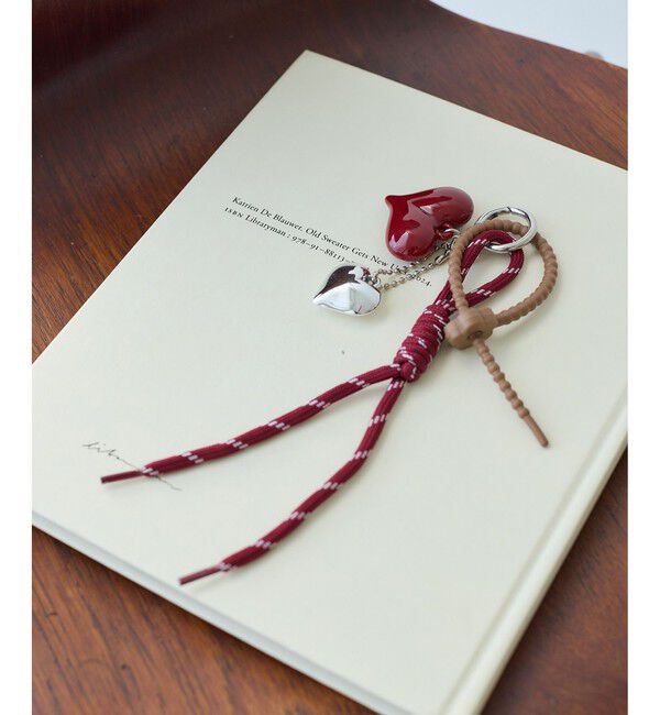 VIS「ハートロープバッグチャーム」|チャーム・キーホルダー|レッド(60)