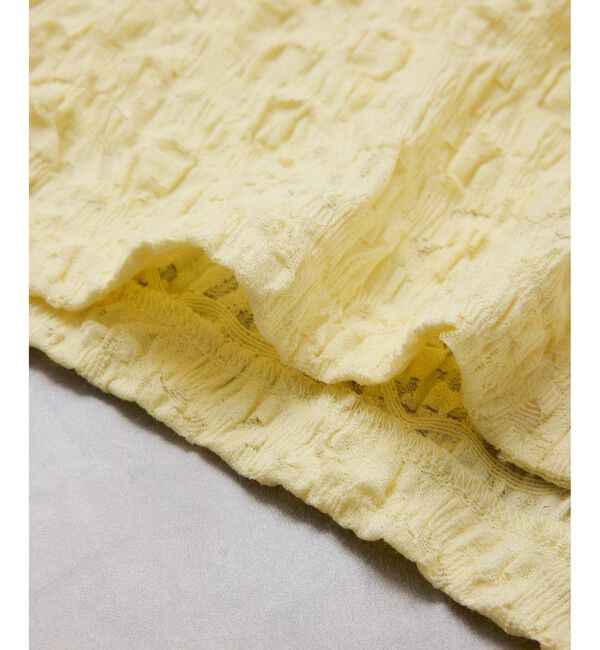 VIS「ストレッチレースジャガード衿付きカーディガン」|シャツ・ブラウス|