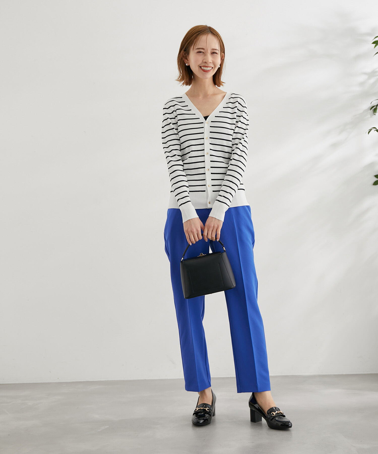 Rope&rsquo;Picnic「ラク美/スティックカラーパンツ」|スラックス|