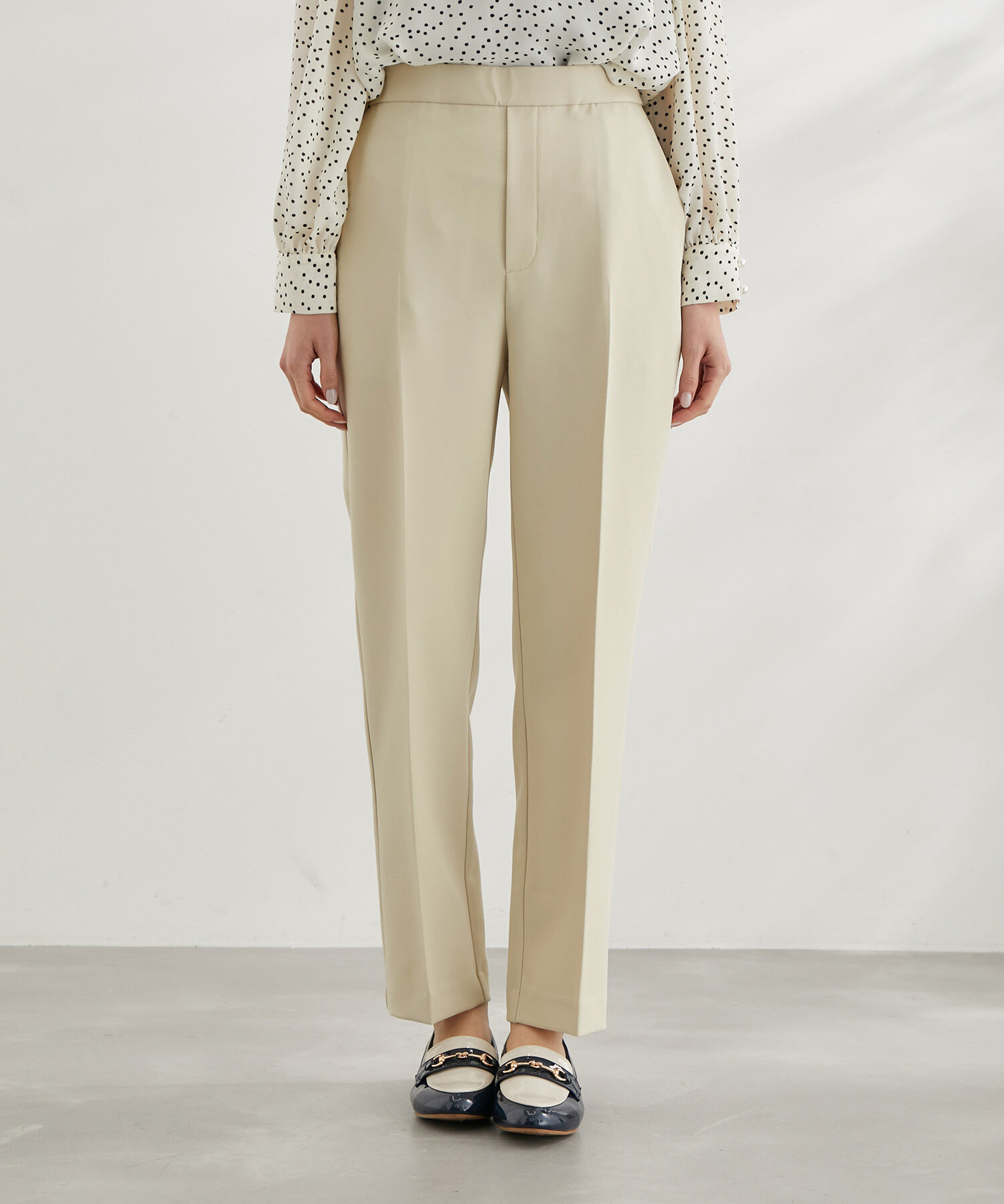 Rope&rsquo;Picnic「ラク美/スティックカラーパンツ」|スラックス|