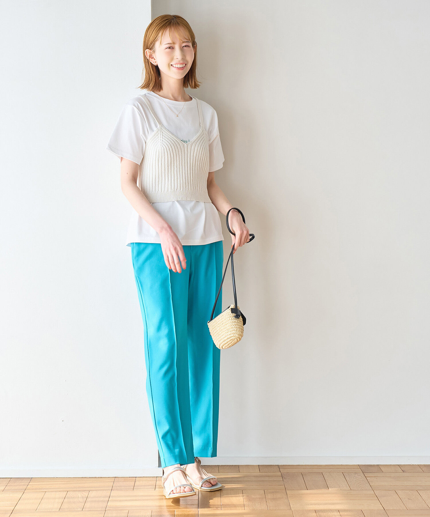 Rope&rsquo;Picnic「ラク美/スティックパンツ」|スラックス|