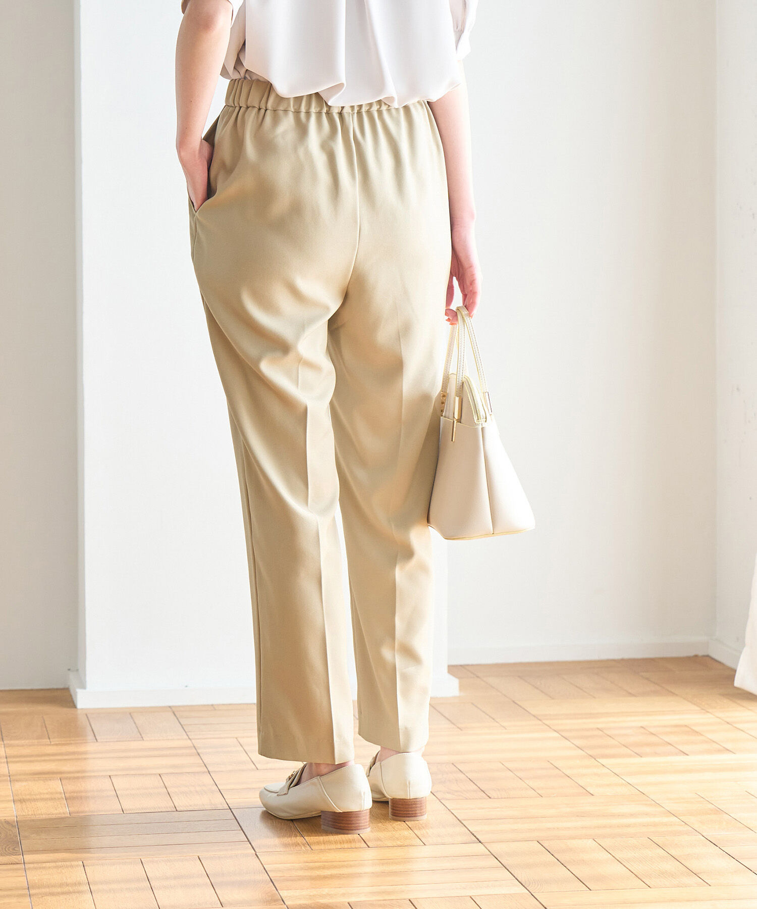 Rope&rsquo;Picnic「ラク美/スティックパンツ」|スラックス|