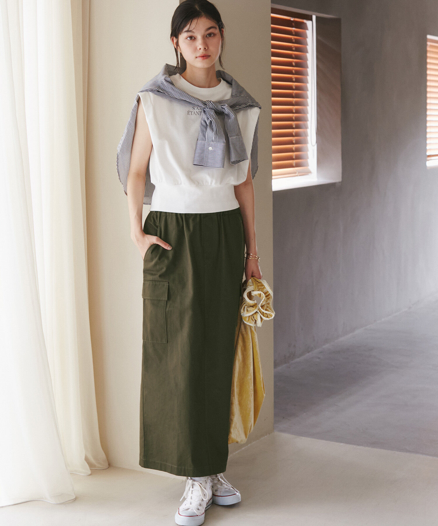 ROPE' PICNIC R「箔アソートカーゴスカート」|スカート|