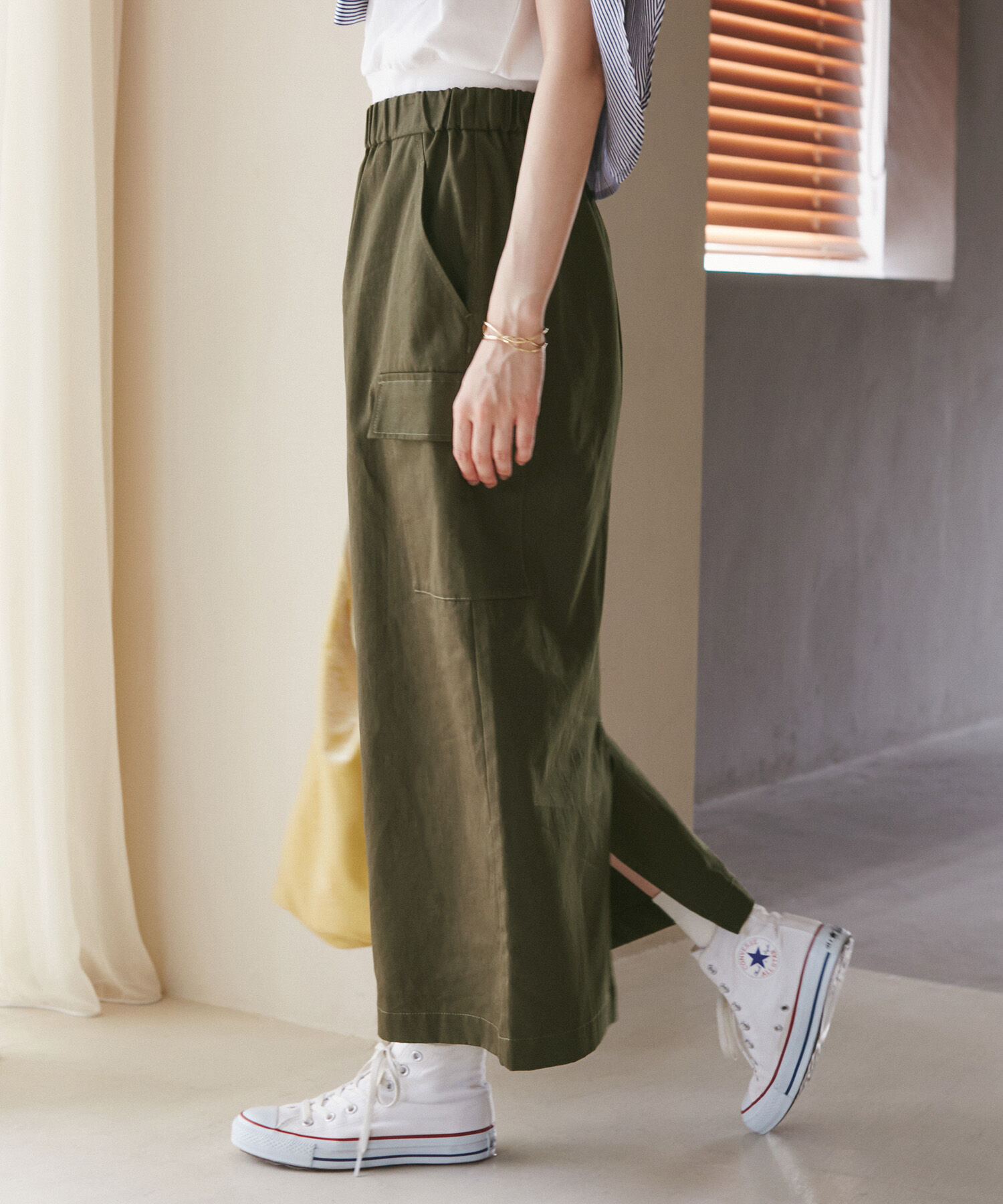 ROPE' PICNIC R「箔アソートカーゴスカート」|スカート|