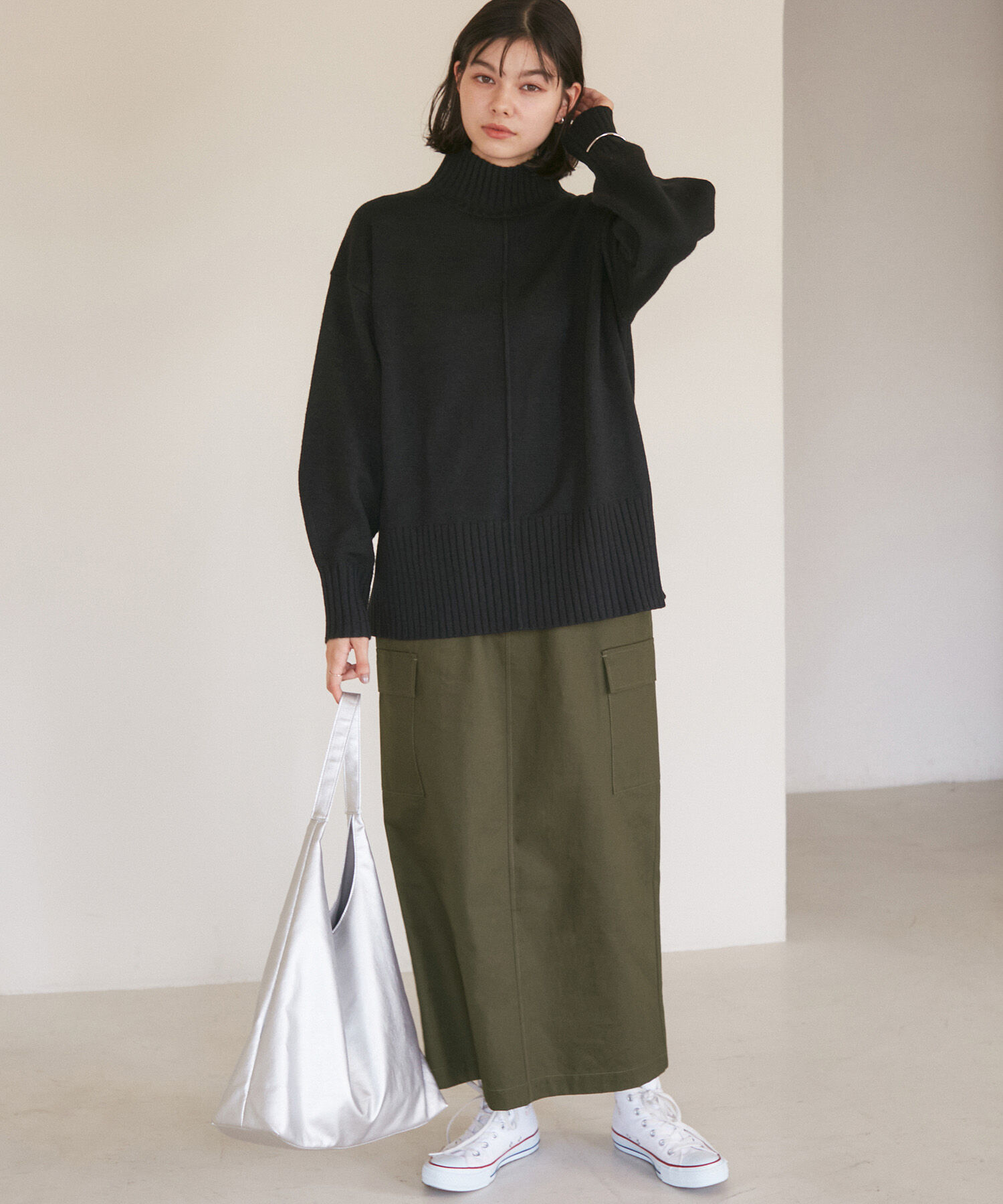 ROPE' PICNIC R「箔アソートカーゴスカート」|スカート|