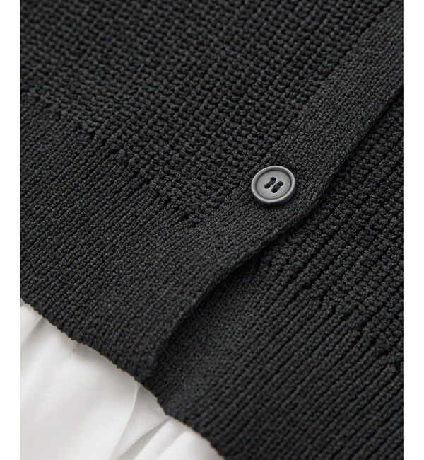 Rope&rsquo;Picnic「布帛使いショート丈カーディガン」|カーディガン|