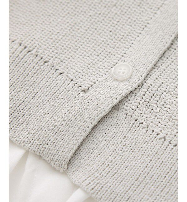 Rope&rsquo;Picnic「布帛使いショート丈カーディガン」|カーディガン|