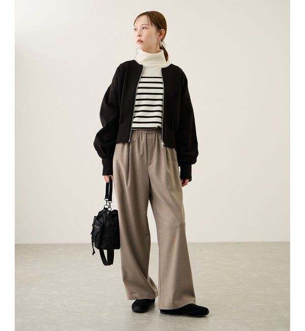 Rope&rsquo;Picnic「アンチピリング天竺タートルネックニットプルオーバー/イージーケア」|ニット・セーター|