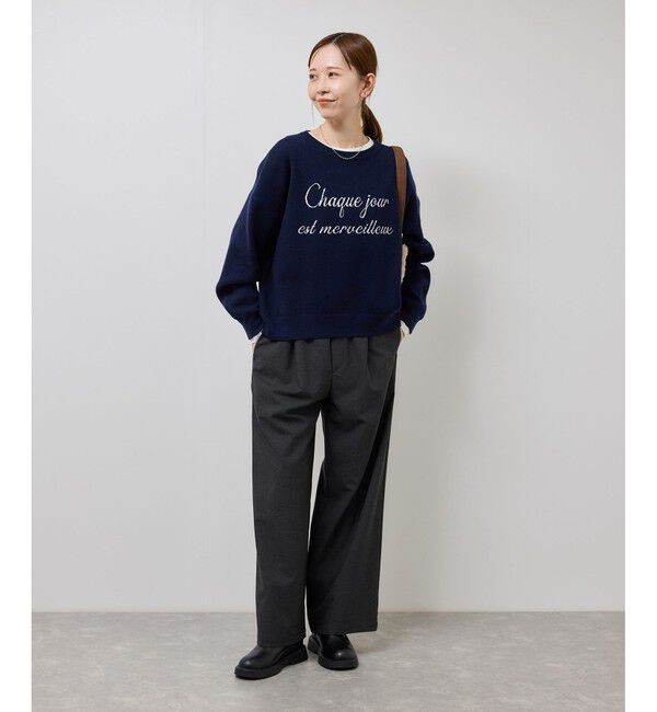 Rope&rsquo;Picnic「イージーワイドパンツ/リンクコーデ」|チノ|