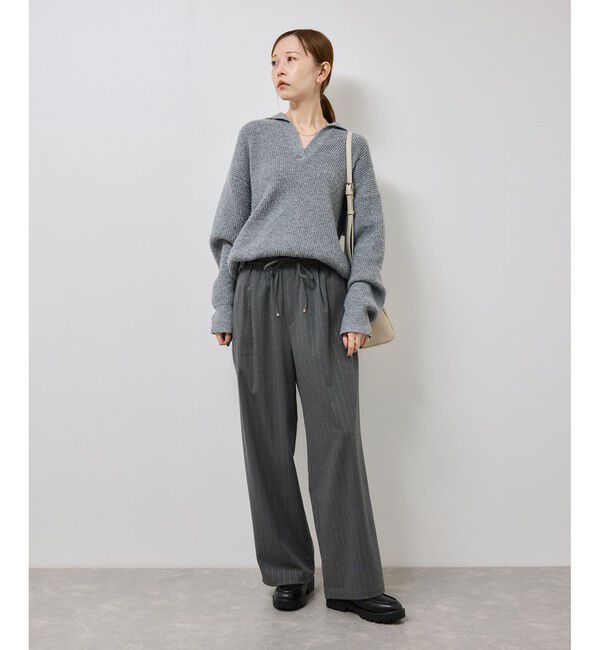 Rope&rsquo;Picnic「イージーワイドパンツ/リンクコーデ」|チノ|