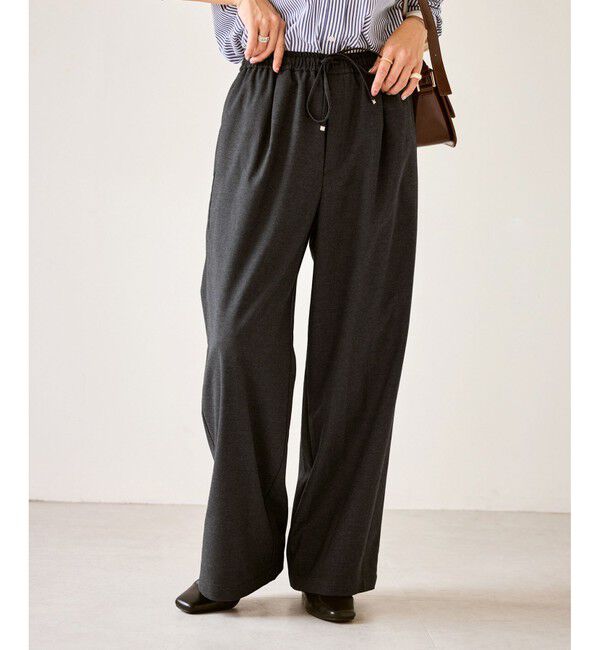 Rope&rsquo;Picnic「イージーワイドパンツ/リンクコーデ」|チノ|