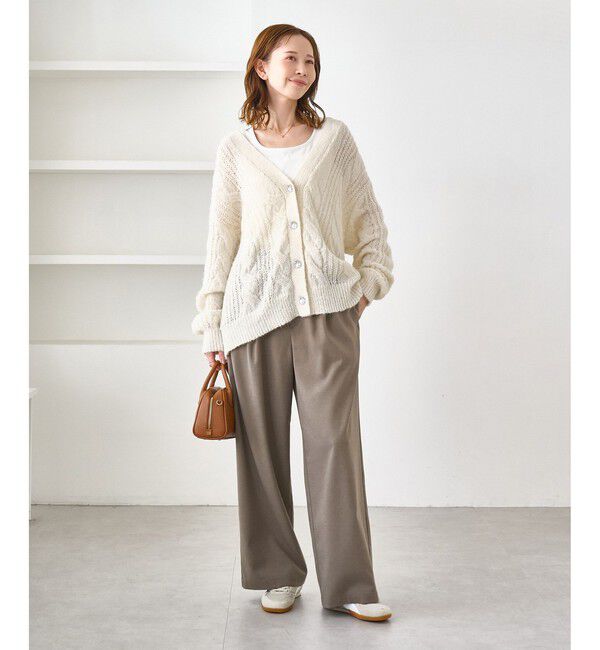 Rope&rsquo;Picnic「イージーワイドパンツ/リンクコーデ」|チノ|