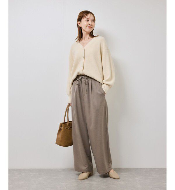 Rope&rsquo;Picnic「イージーワイドパンツ/リンクコーデ」|チノ|