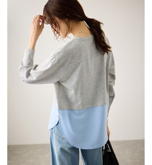 Rope&rsquo;Picnic「布帛ドッキングロングスリーブTシャツ」|Tシャツ・カットソー|