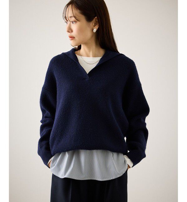 Rope&rsquo;Picnic「布帛ドッキングロングスリーブTシャツ」|Tシャツ・カットソー|