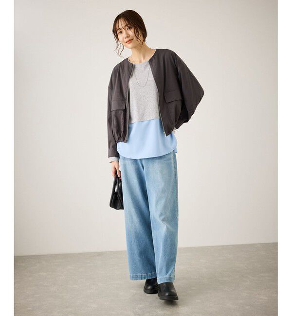 Rope&rsquo;Picnic「布帛ドッキングロングスリーブTシャツ」|Tシャツ・カットソー|