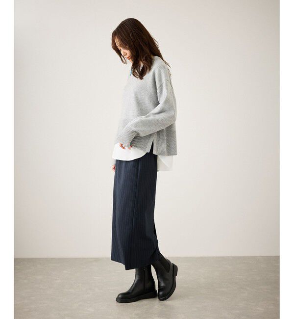 Rope&rsquo;Picnic「布帛ドッキングロングスリーブTシャツ」|Tシャツ・カットソー|