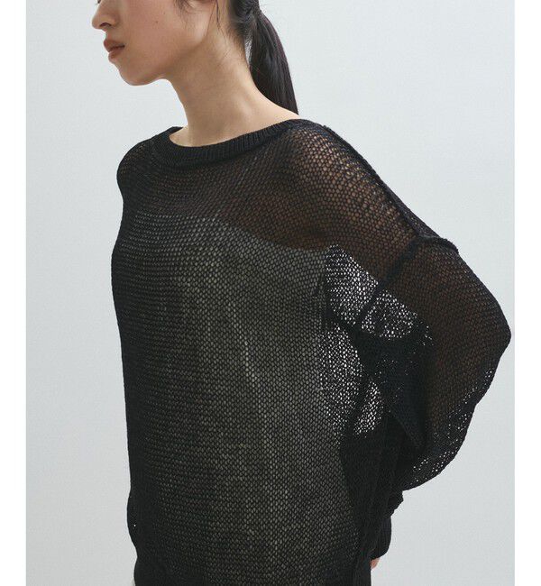 ADAM ET ROPE'「【サステナブル】ローゲージリリーニットプルオーバー」|ニット・セーター|