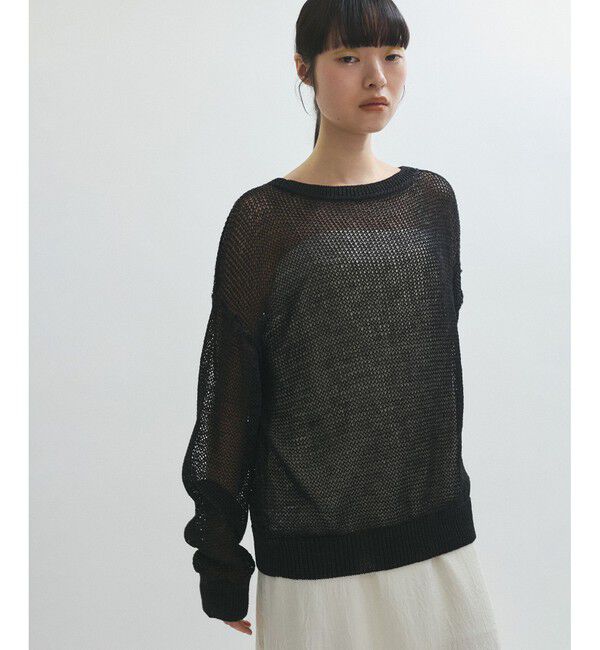 ADAM ET ROPE'「【サステナブル】ローゲージリリーニットプルオーバー」|ニット・セーター|