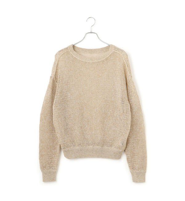 ADAM ET ROPE'「【サステナブル】ローゲージリリーニットプルオーバー」|ニット・セーター|