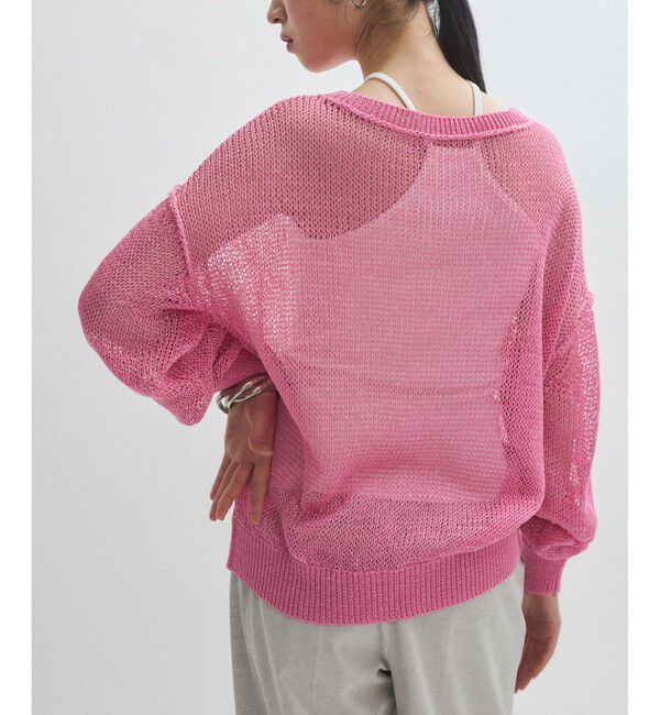 ADAM ET ROPE'「【サステナブル】ローゲージリリーニットプルオーバー」|ニット・セーター|