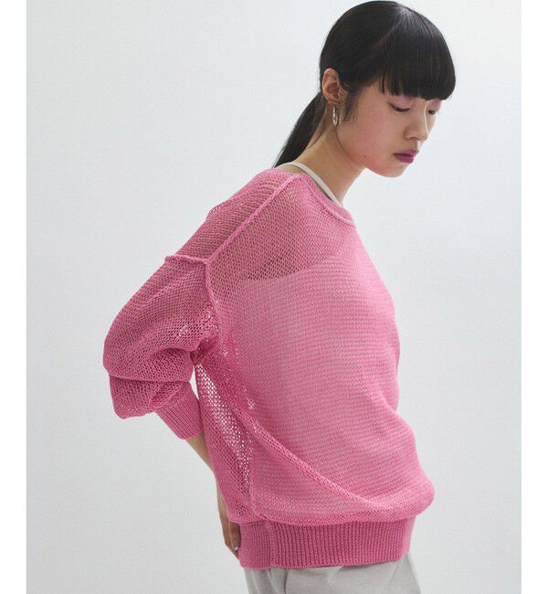 ADAM ET ROPE'「【サステナブル】ローゲージリリーニットプルオーバー」|ニット・セーター|