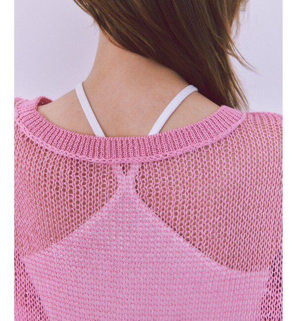 ADAM ET ROPE'「【サステナブル】ローゲージリリーニットプルオーバー」|ニット・セーター|