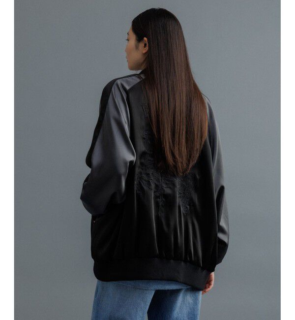 ADAM ET ROPE'「【WEB限定】スカジャン "EUPHORIA" 刺繍 ジャケット / ジップブルゾン / ロングシーズン着用可」|その他|