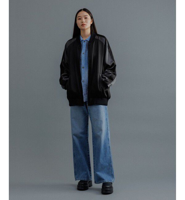 ADAM ET ROPE'「【WEB限定】スカジャン "EUPHORIA" 刺繍 ジャケット / ジップブルゾン / ロングシーズン着用可」|その他|