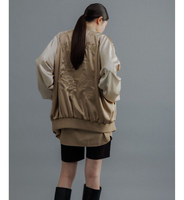 ADAM ET ROPE'「【WEB限定】スカジャン "EUPHORIA" 刺繍 ジャケット / ジップブルゾン / ロングシーズン着用可」|その他|