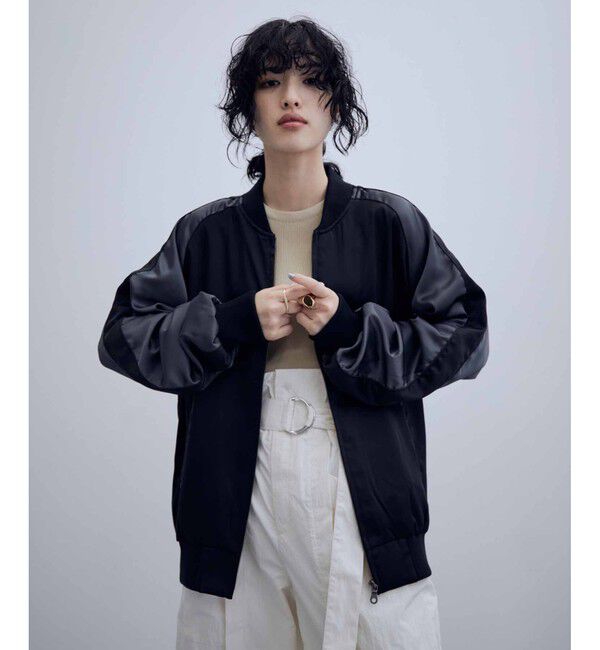 ADAM ET ROPE'「【WEB限定】スカジャン "EUPHORIA" 刺繍 ジャケット / ジップブルゾン / ロングシーズン着用可」|その他|