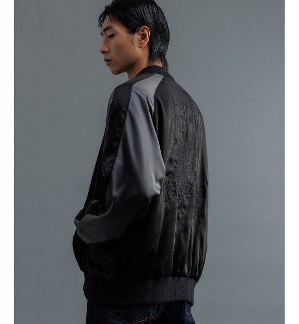 ADAM ET ROPE'「【WEB限定】スカジャン "EUPHORIA" 刺繍 ジャケット / ジップブルゾン / ロングシーズン着用可」|その他|