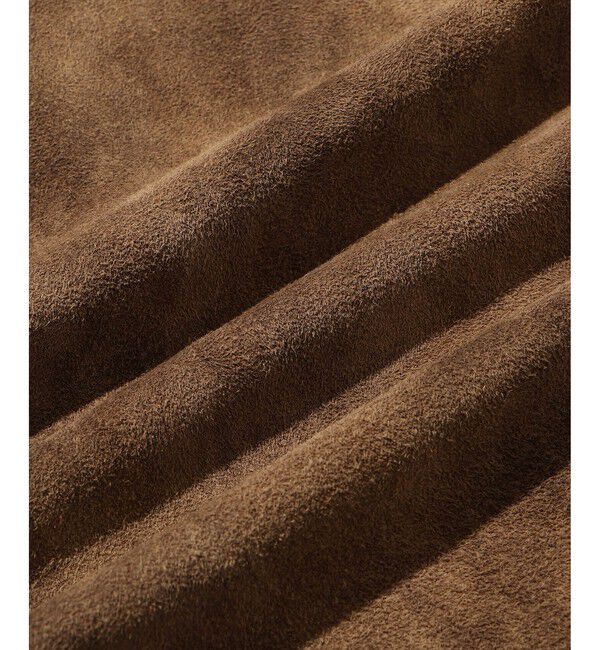 ADAM ET ROPE'「ヴィンテージ加工 ゴート スエード シャツ」|その他|