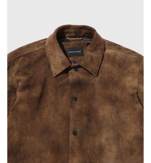ADAM ET ROPE'「ヴィンテージ加工 ゴート スエード シャツ」|その他|