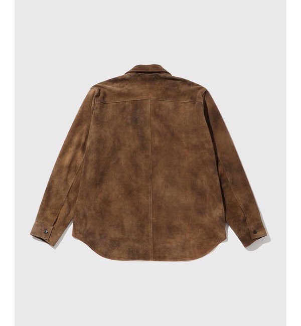 ADAM ET ROPE'「ヴィンテージ加工 ゴート スエード シャツ」|その他|