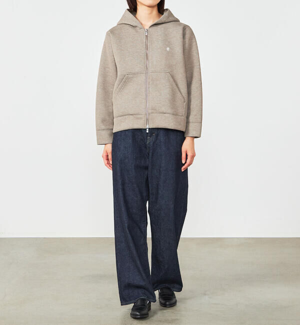 GYMPHLEX「Gymphlex | ダンボールニット ジップフードジャケット WOMEN」|パーカー|