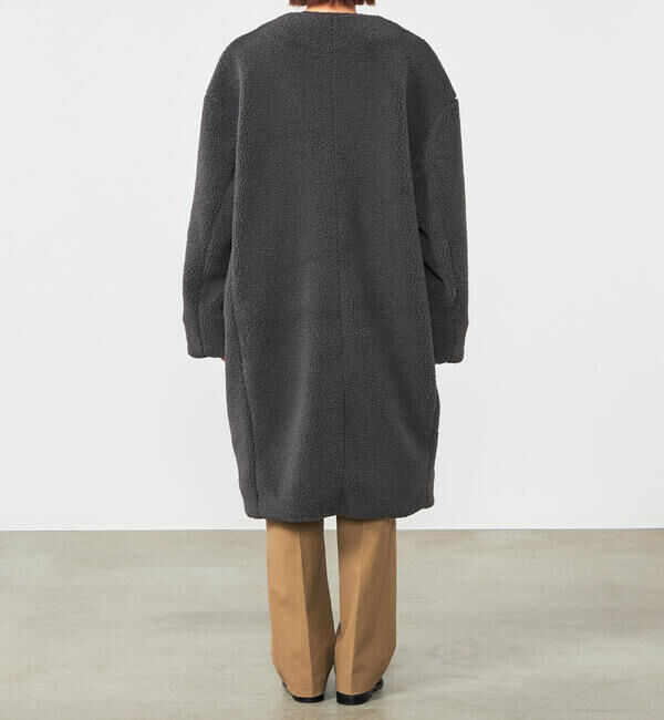 GYMPHLEX「Gymphlex | ライトボア ノーカラーコート WOMEN」|その他|