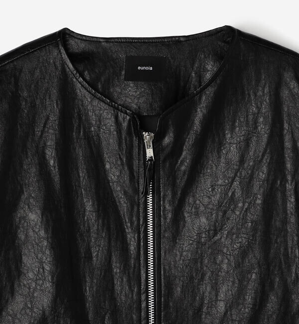  「eunoia | フェイクレザー ジャケット WOMEN」|その他|